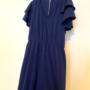 Formal navy blue romper